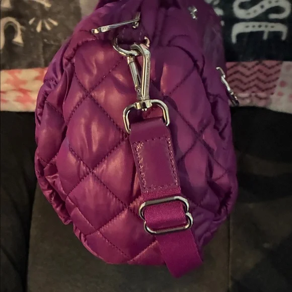 Michael Kors Quilted Crossbody Bag in Vibrant Purple - Picture 9 of 12